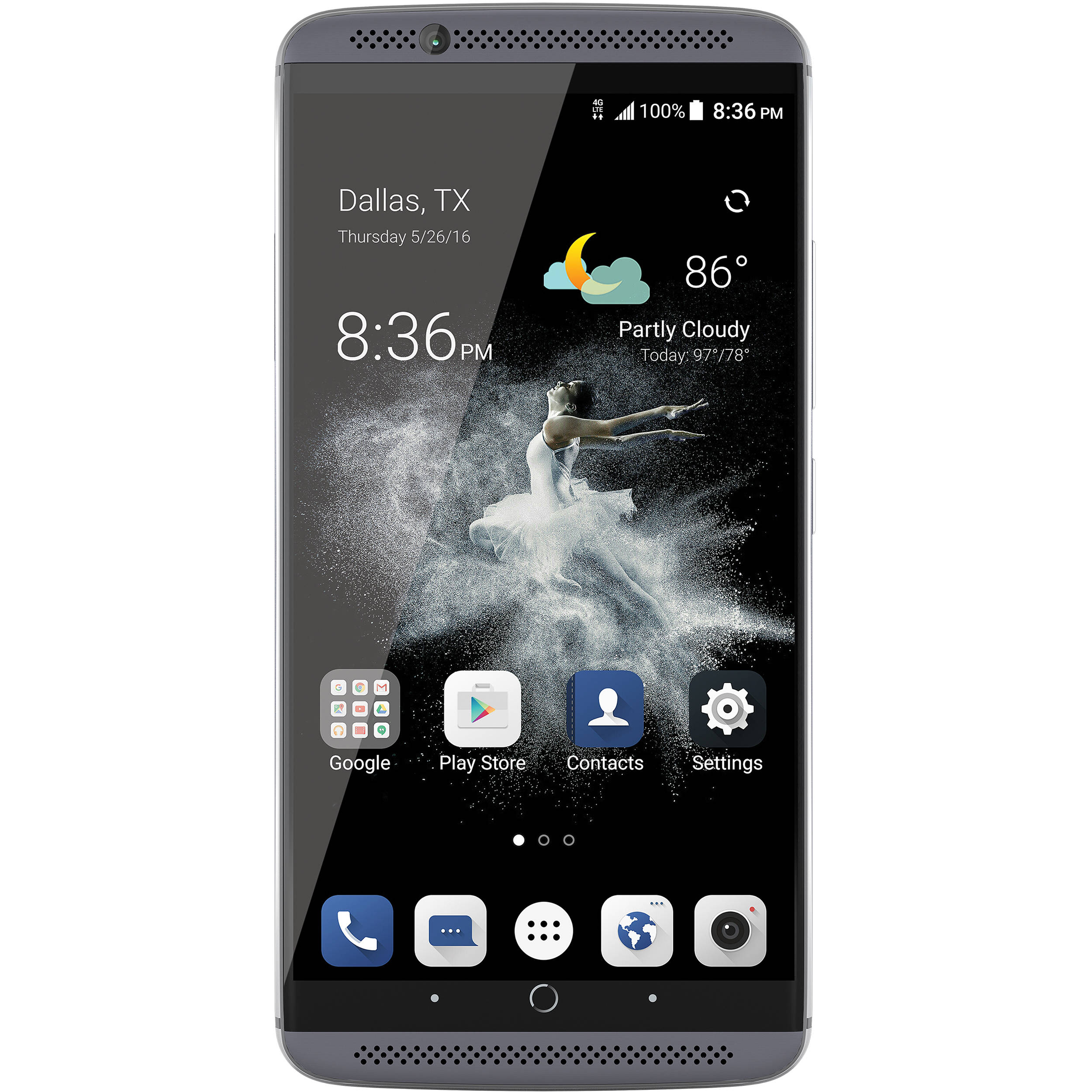 Zte Axon 7 64gb Smartphone Unlocked Quartz Gray A7g331 B H