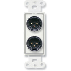yan 1-Gang Decor Wall Plate Recessed Low Voltage HDMI Video Cable Pass Through