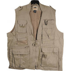 Humvee by CampCo Safari Photo Vest (Small, Khaki)