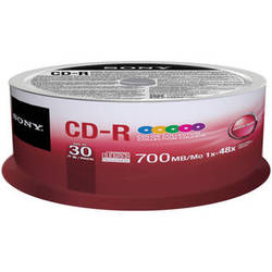 Sony CD-R Data Recordable Media (30-Pack Spindle)