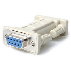 Great RS232 DB9 9Pin Serial Female Null Modem Cable Ports Converter Adapter