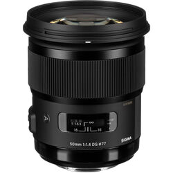 Sigma 50mm f/1.4 DG HSM Art Lens for Sony A