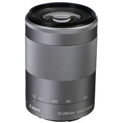 Canon EF-M 55-200mm f/4.5-6.3 IS STM Lens (Silver) 1122C002 B&H