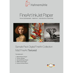 Hahnem�hle Matte Textured FineArt Inkjet Paper Sample Pack (8.5 x 11", 10 Sheets)