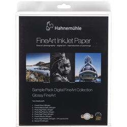 Hahnem�hle Glossy FineArt Inkjet Paper Sample Pack (8.5 x 11", 14 Sheets)
