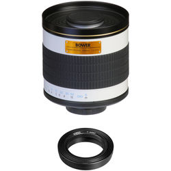 Bower 500mm f/6.3 Manual Focus Telephoto Lens for Sony/Minolta