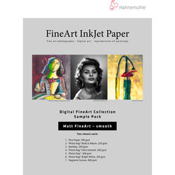 Hahnem�hle Matte Smooth FineArt Inkjet Paper Sample Pack (13 x 19", 12 Sheets)