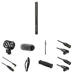 Sennheiser MKE 600 Shotgun Mic with Boompole, Bag & Shockmount Complete HDSLR Kit