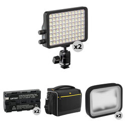 Luxli Viola Duet Kit with Batteries and Carry Bag