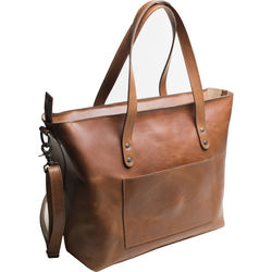 Kelly Moore Bag Weekender Full-Grain Leather Oversized Tote (Cognac)