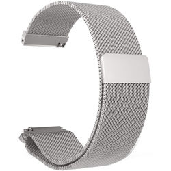 CASEPH Stainless Steel Mesh Band for Samsung Galaxy Watch Active2 (Silver)