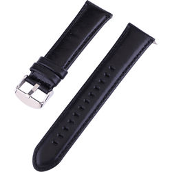 CASEPH Genuine Leather Band for Samsung Galaxy Watch Active2 (Black)