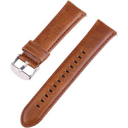 CASEPH Genuine Leather Band for Samsung Galaxy Watch Active2 (Brown)