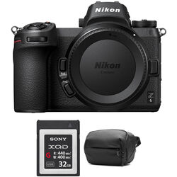 Nikon Z 6 Mirrorless Digital Camera Body with Accessories Kit