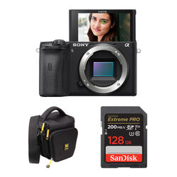 Sony Alpha a6600 Mirrorless Digital Camera Body with Accessories Kit