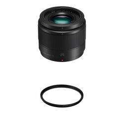 Panasonic Lumix G 25mm f/1.7 ASPH. Lens with Lens Care Kit