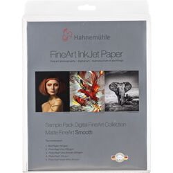Hahnemuhle Fine Art Inkjet Paper Sample Pack Fine Art Inkjet Photo Paper Sample Pack 8.5x11 14 Sheets 