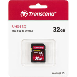 Transcend 32GB Premium UHS-I SDHC Memory Card