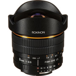 Rokinon 8mm f/3.5 Fisheye Lens for Nikon F