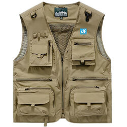 DigitalFoto Solution Limited Multifunctional Photo Vest (Khaki, 4XL)