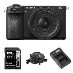 Sony a6700 Mirrorless Camera with 16-50mm f/3.5-5.6 II Lens and Basic Bundle