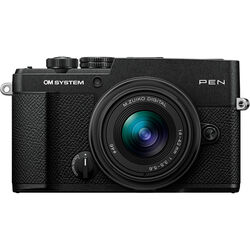 OM SYSTEM PEN Mirrorless Camera with 14-42mm III Lens (Black)