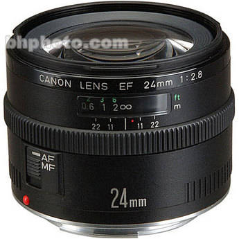 250 - Canon Wide Angle EF 24mm f/2.8 Autofocus Lens