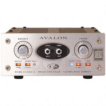 Avalon Design U5 Mono Instrument and DI Preamplifier with Six Passive Tone-EQ Curves