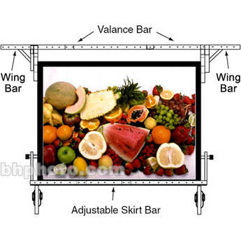 Da-Lite Adjustable Skirt Bar for 63 x 84" Fast-fold Portable Projection Screen