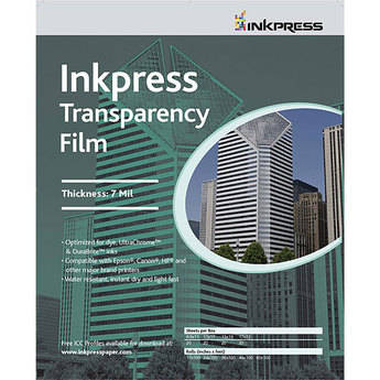 Inkpress Media Transparency Film (8.5 x 11", 20 Sheets)