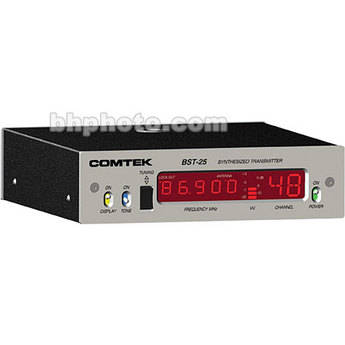 Comtek BST-25 Synthesized Base Station Transmitter (TV 5/6 - 76.2 - 87.8 MHz)