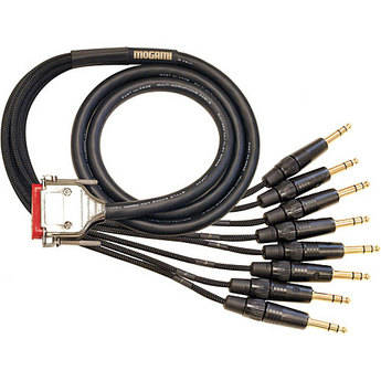 Mogami Gold 8-Channel DB25 to 1/4" TRS Analog Snake Cable (5')