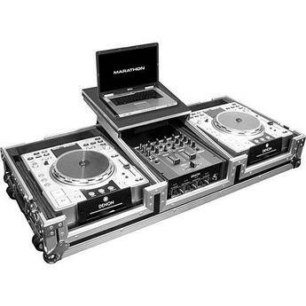 Marathon MA-DJCD10WLT 2 CD Players, 10" Mixer and 17" PC Case (Black and Chrome)