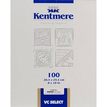 Kentmere VC Select RC 5x7 12.7x17.8 25 Sheets Lustre Darkroom Paper