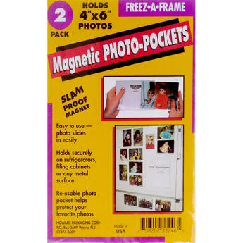 FREEZE-A-FRAME Magnetic Photo Pockets (4 x 6", 2-Pack)