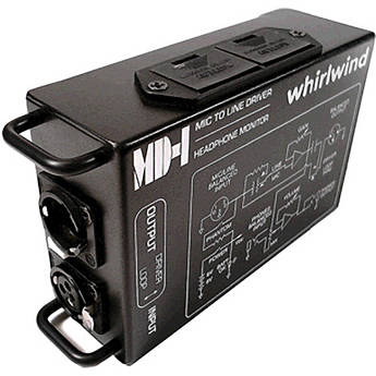 Whirlwind MD1 Single-Channel Microphone Preamp with Headphone Monitor