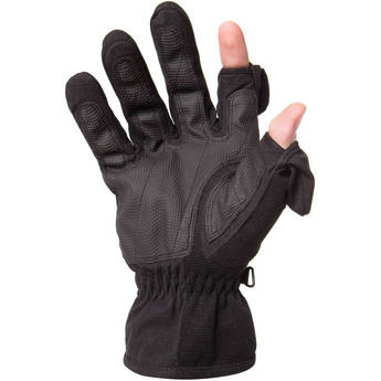 Freehands Men's Stretch Thinsulate Gloves (Large, Black)