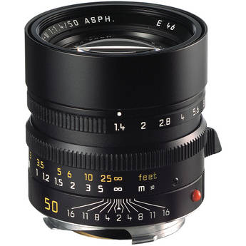 Leica Summilux-M 50mm f/1.4 ASPH. Lens (Leica M, Black, 2004-2023)