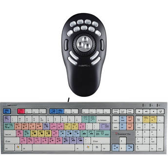 Logickeyboard Adobe Premiere Pro CS4/CS5 Slim Line PC Keyboard & ShuttlePRO v2 Controller Kit