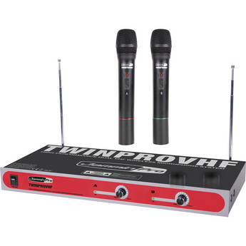Jammin TwinProVHF Dual-Channel VHF Wireless Microphone System