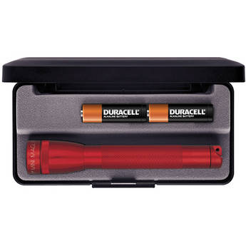 Maglite Mini Maglite 2-Cell AA Flashlight with Presentation Box (Red)