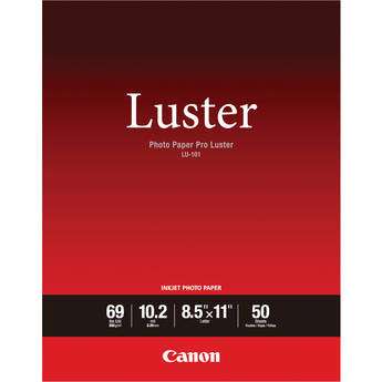 Canon Photo Paper Pro Luster (8.5 x 11", 50 Sheets)