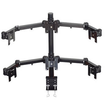 Premier Mounts MM-AC426 3 Dual Display Articulating Arms on 42" Pole (Clamp Base)