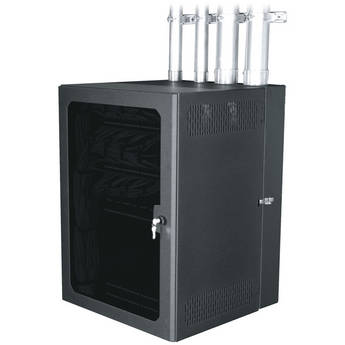 Middle Atlantic CableSafe Cabling Wall Mount Rack with Plexi Door (30" Usable Depth, 18 RU)