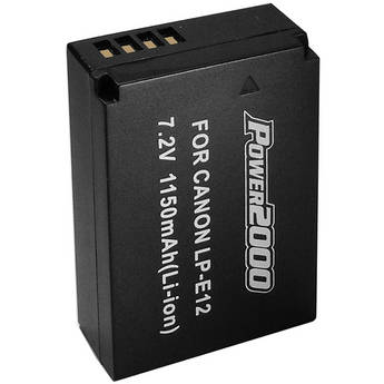Power2000 LP-E12 Rechargeable Battery for Canon EOS M Cameras