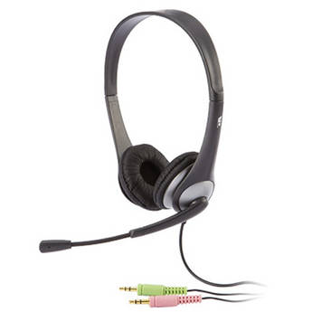 Cyber Acoustics AC-201 Stereo Headset and Boom Mic