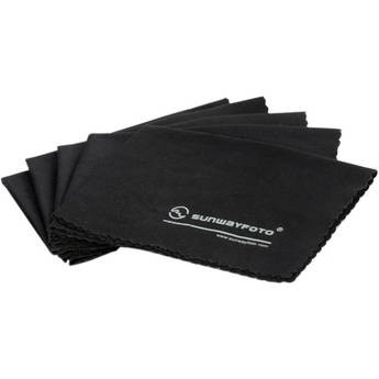 Sunwayfoto Lens Cleaning Cloths (5-Pack, Black)