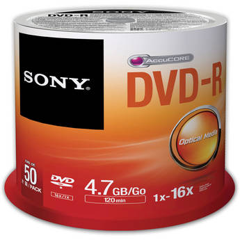 Sony Recordable Storage DVD-R (Pack of 50)