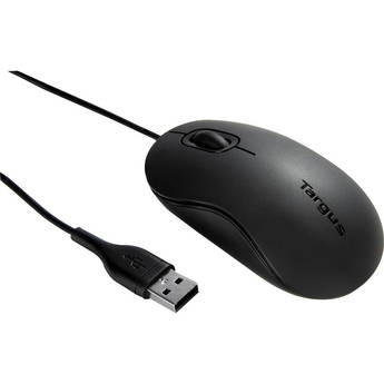 Targus 3-Button USB Full-Size Optical Mouse (Matte Black)