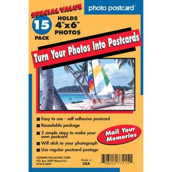 FREEZE-A-FRAME Do-it-Yourself Photo Postcards (4 x 6", 15-Pack)